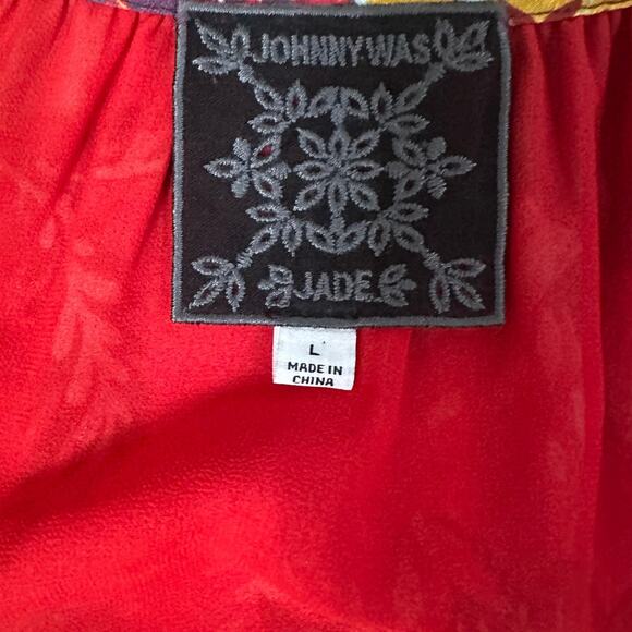 Johnny Was Jade Floral Blouse - Picture 3 of 6